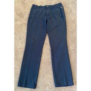 Adidas Mens Navy Golf Pants Blend Flat Front Modern Fit Size 32/30